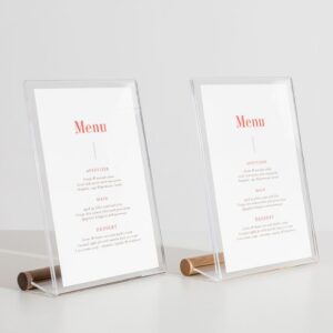 acrylic-wood-menu
